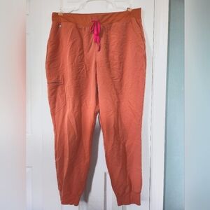 Figs Scrub Pants "Zamora" Joggers - Size XXL in Terra Cotta